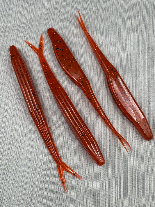Orange Shimmer 5” Jerk Shad