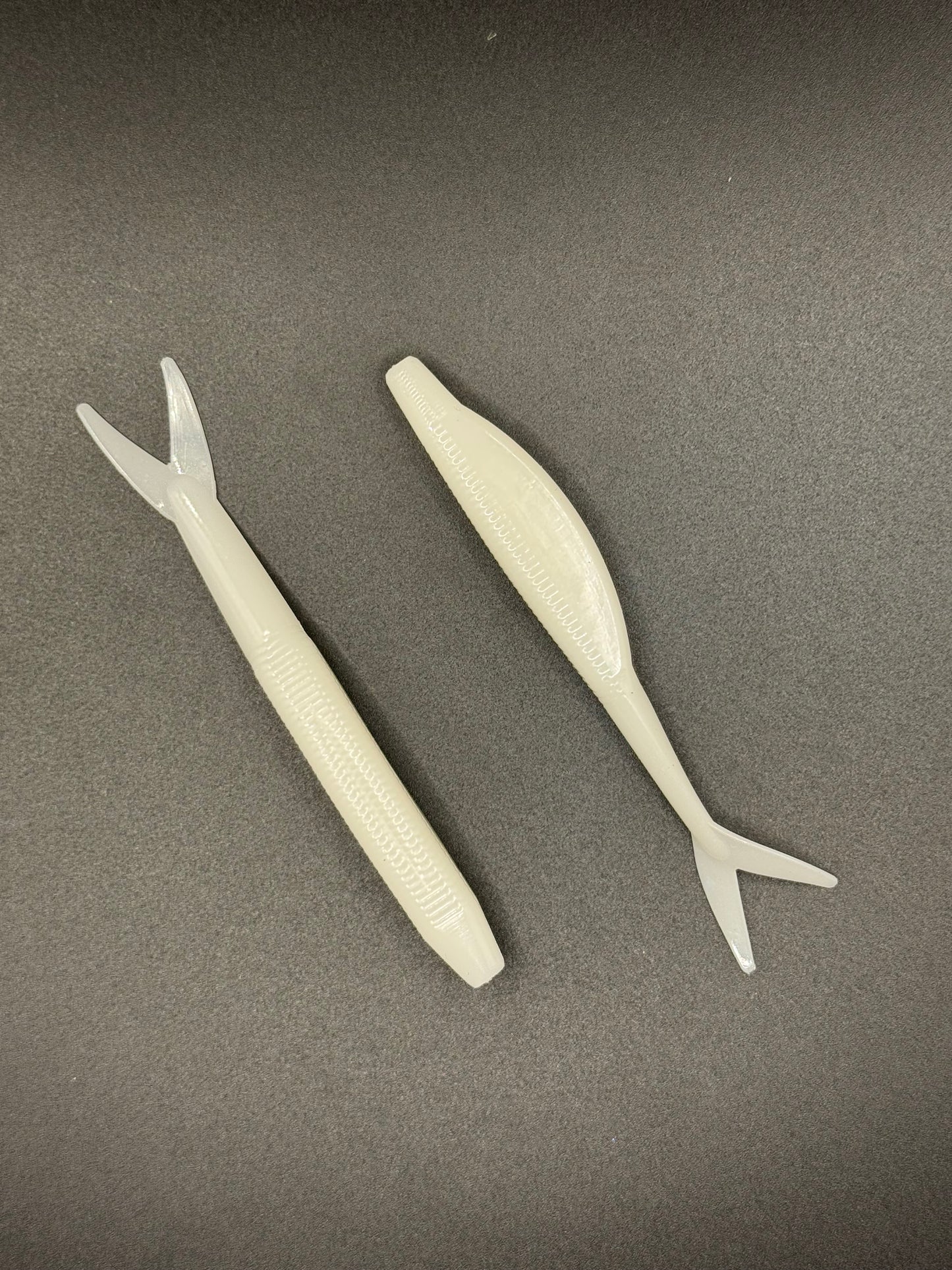 4" Jerk Shad – Pearl White