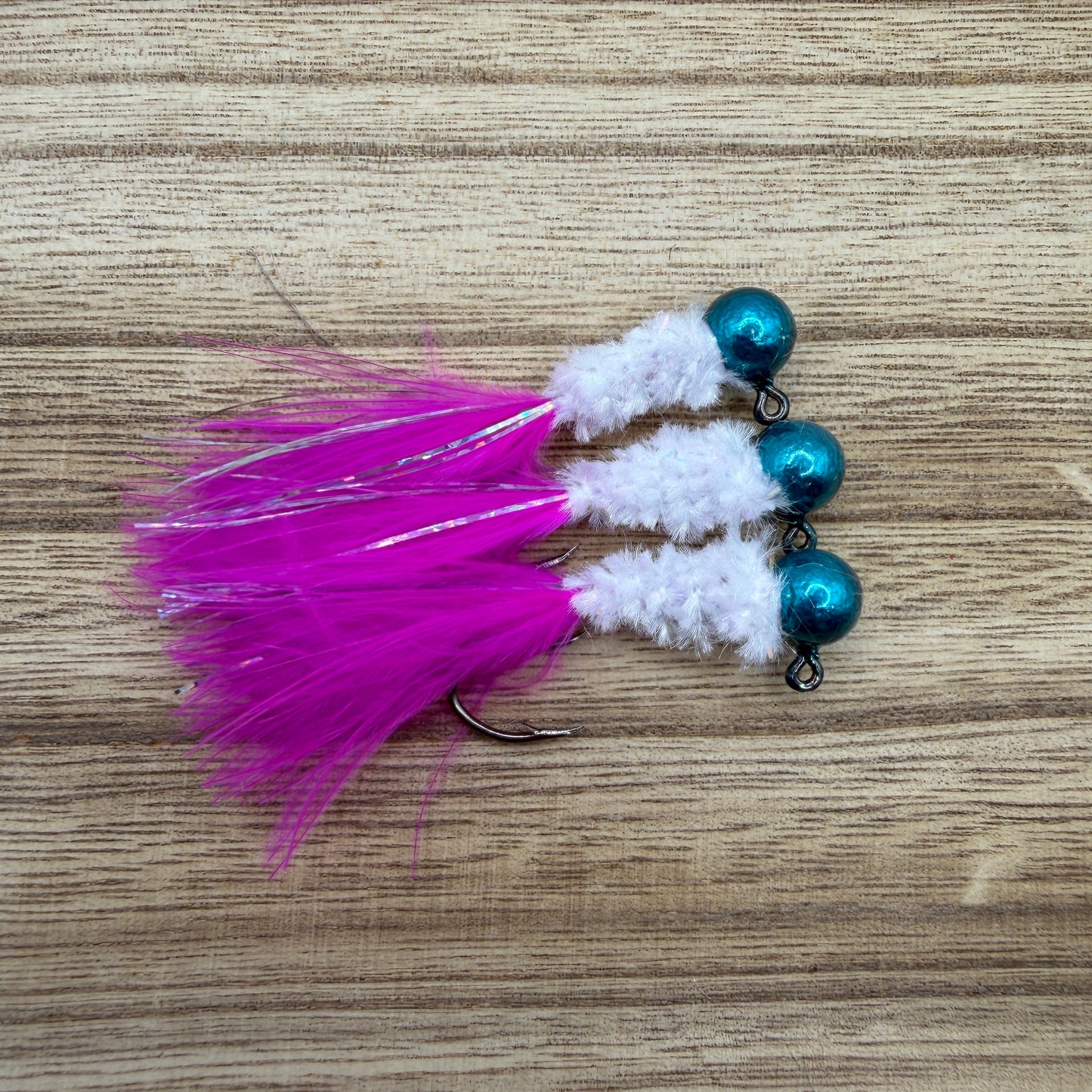 1/8th oz Ball Head Hand-Tied Custom Jig