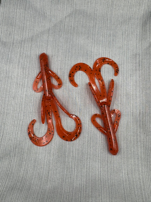 Orange Shimmer 3.8” Mud Hog