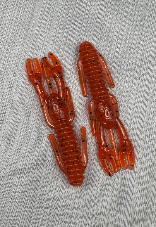 Orange Shimmer 3.25” Punch Craw