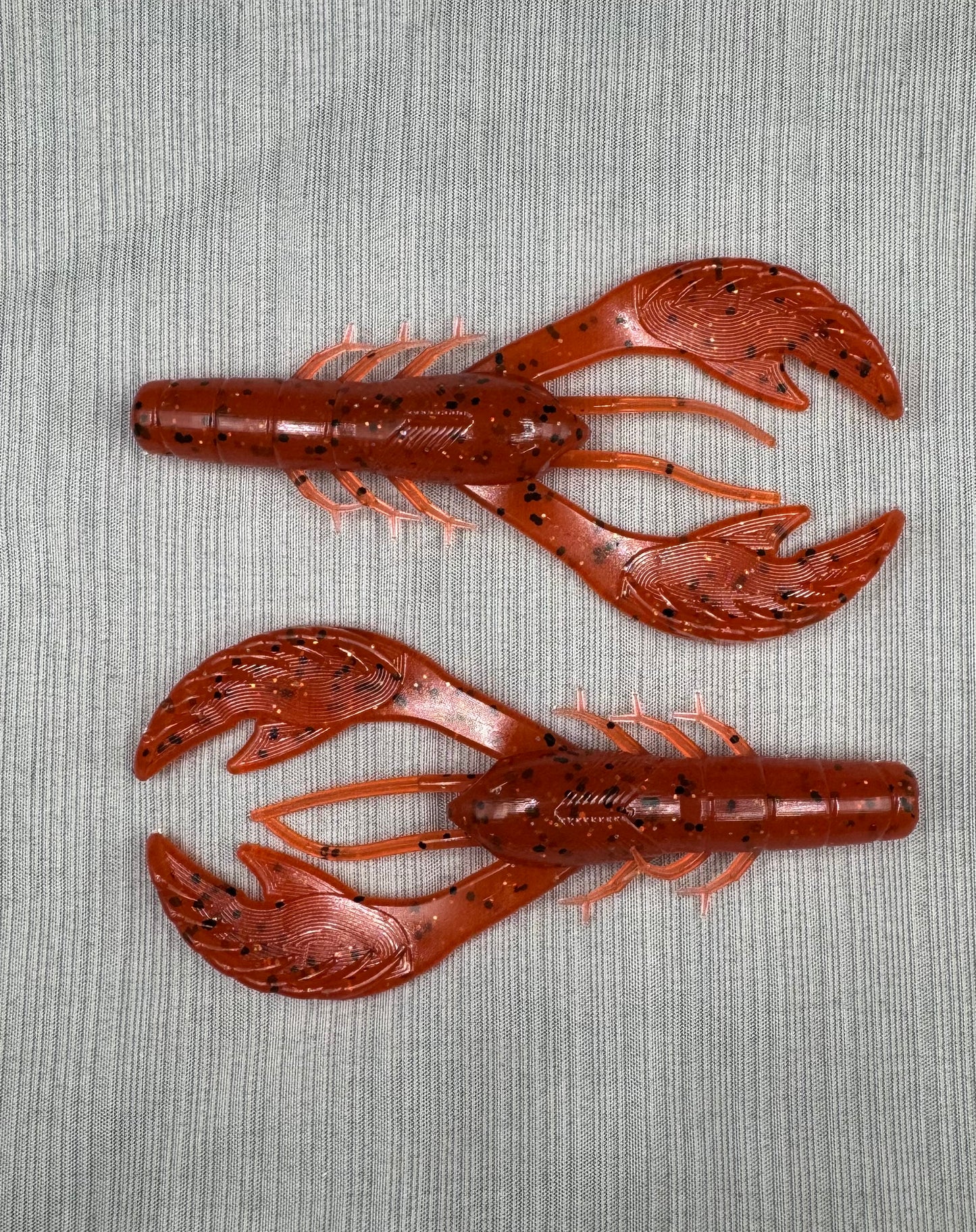Orange Shimmer 4” Okie Craw