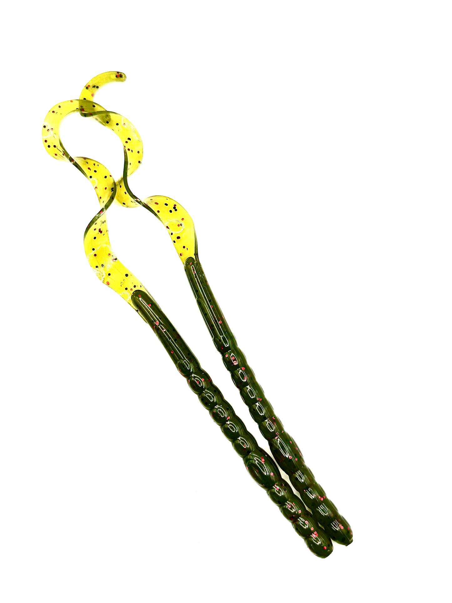 10" Curl Tail Worm - Watermelon Red