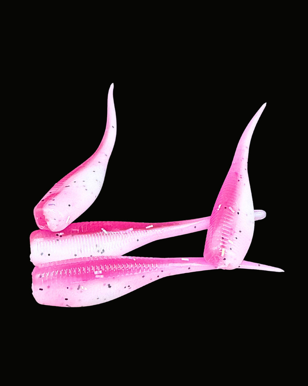 Okie Angler Co Dirty Valentine 2-inch Crappie Slayer soft plastic bait for crappie fishing.