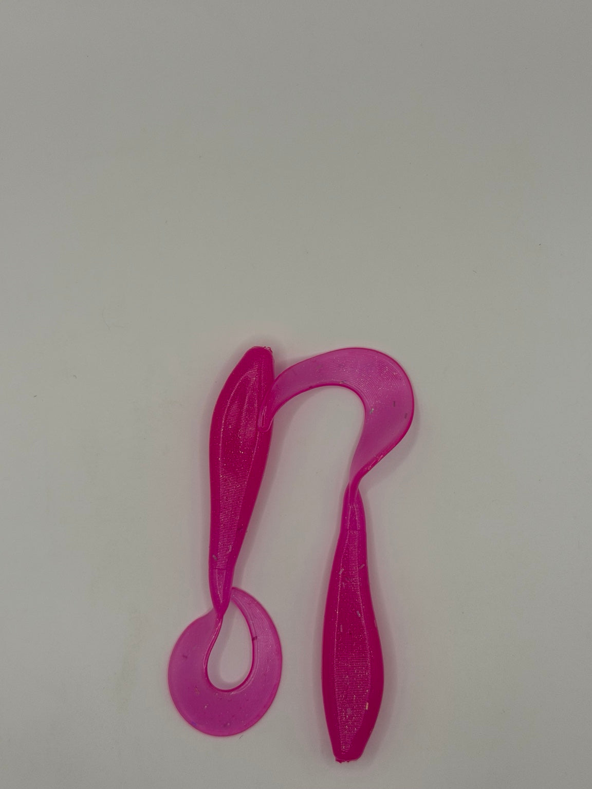 3.5 inch Okie Twister in Prizm Pink soft plastic swimbait