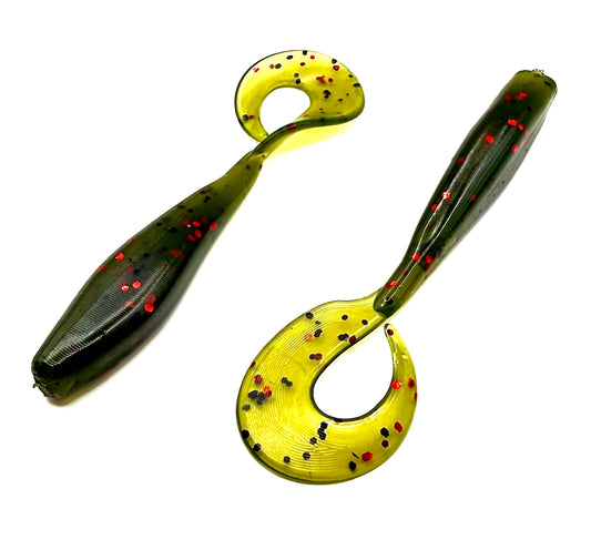 3.5" Okie Twister – Watermelon Red