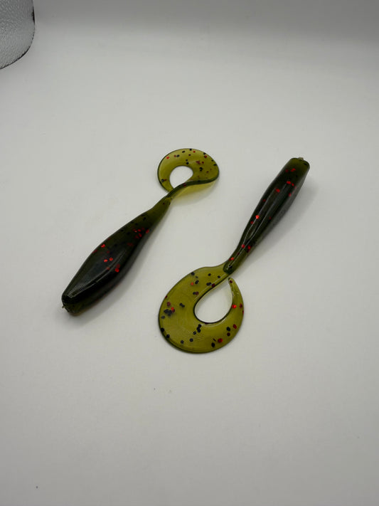 3.5” Okie Twister Watermelon Red