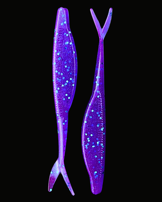 4" Jerk Shad – Prizm Purple
