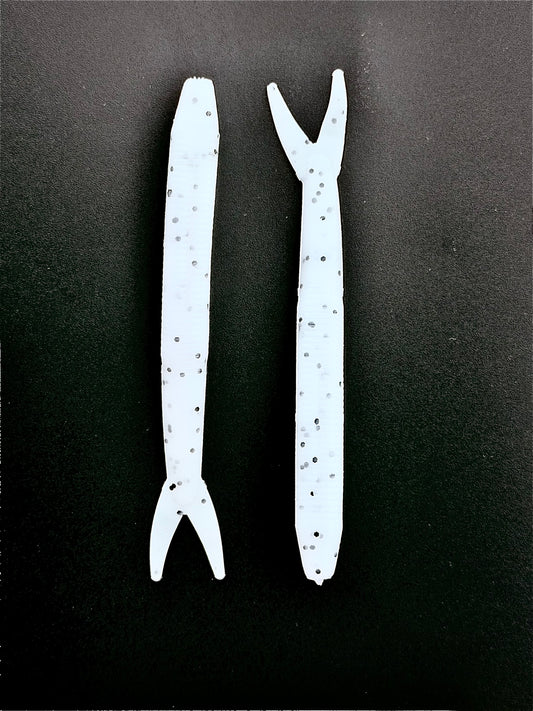 4" Jerk Shad – Salt and Pepper