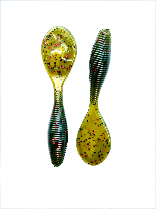 4" Paddle Grub - Watermelon Red