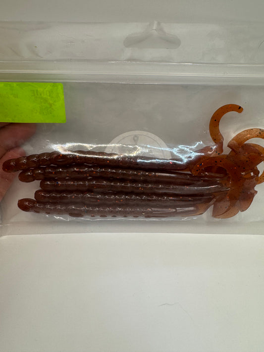 Okie Scraps 10" Curl Tail Worm