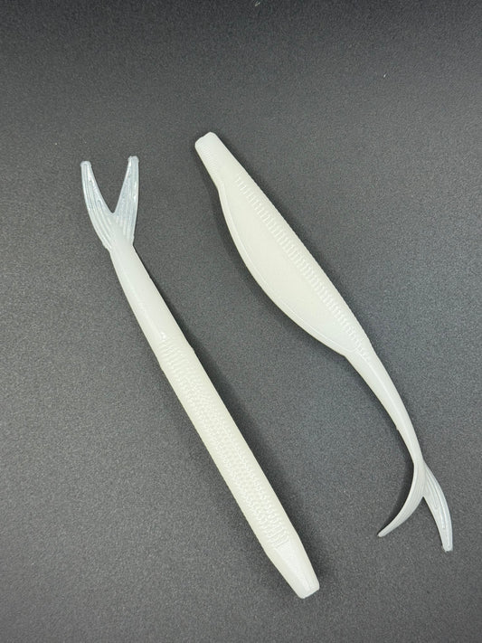 5" Jerk Shad – Pearl White