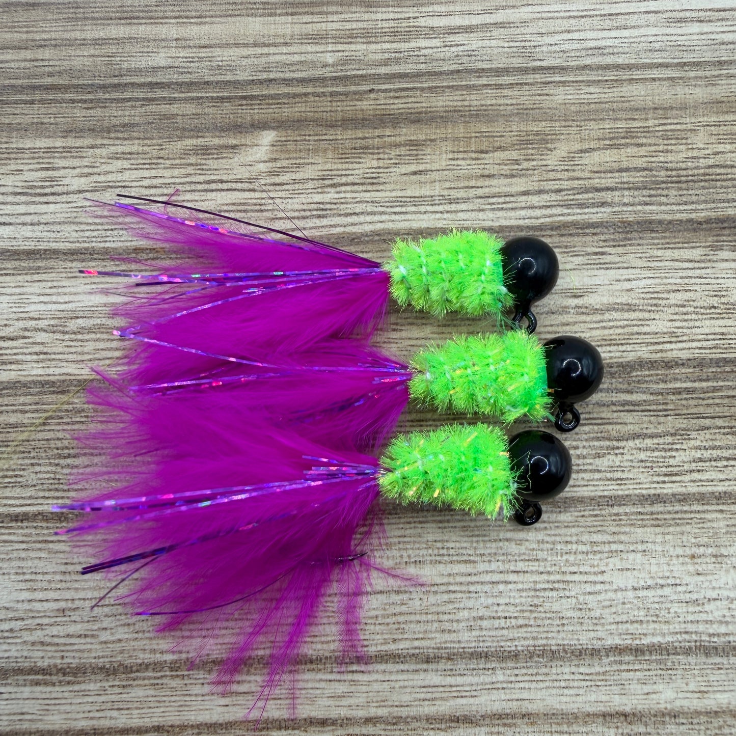 1/8th oz Ball Head Hand-Tied Custom Jig