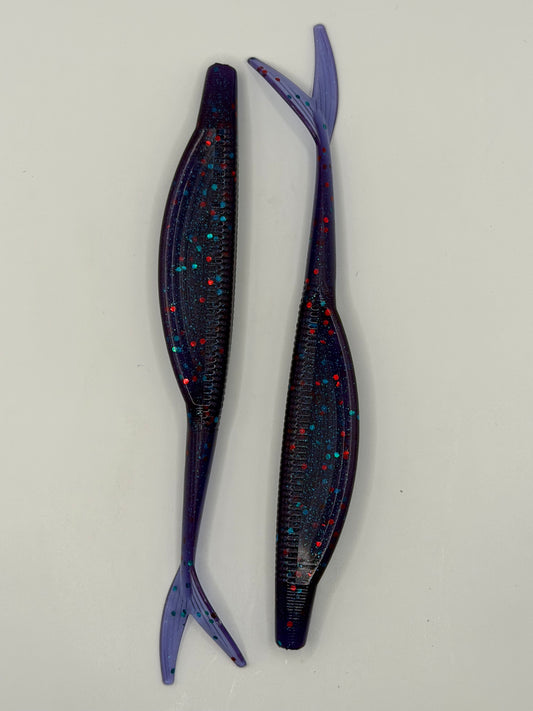 5" Jerk Shad – Okie Red