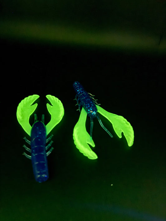 Sapphire Glow 4" Okie Craw