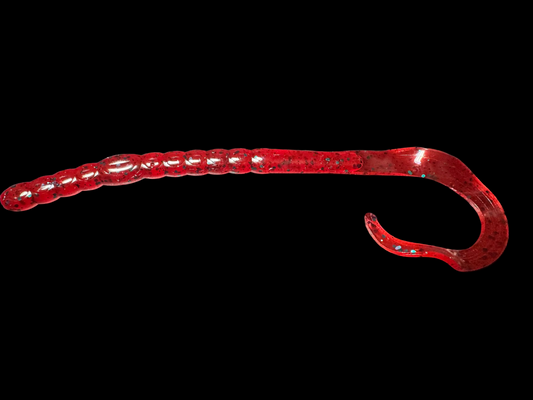 Cherry Bomb 10" Curl Tail Worm