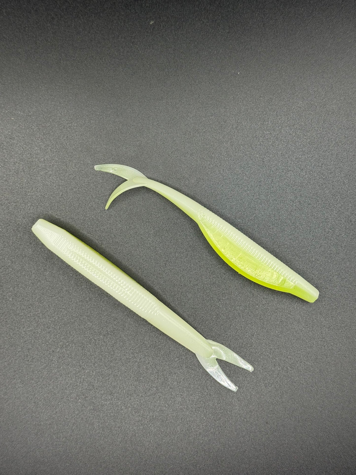 Lime Ghost 4" Jerk Shad