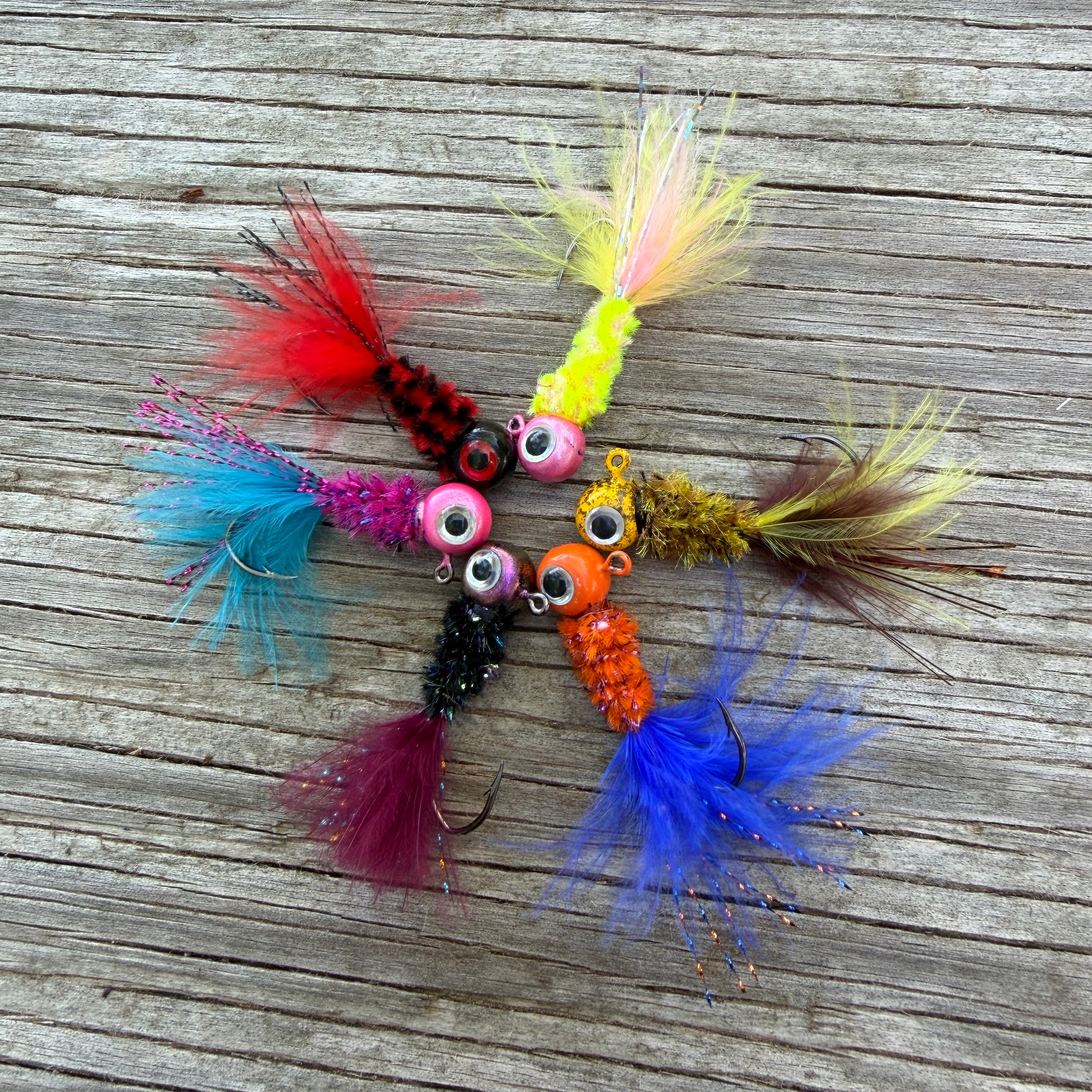 1/8th oz Custom Hand-Tied Jigs – Okie Angler co